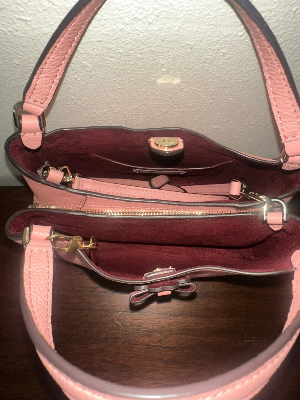 kate spade Pink Floral Applique Satchel